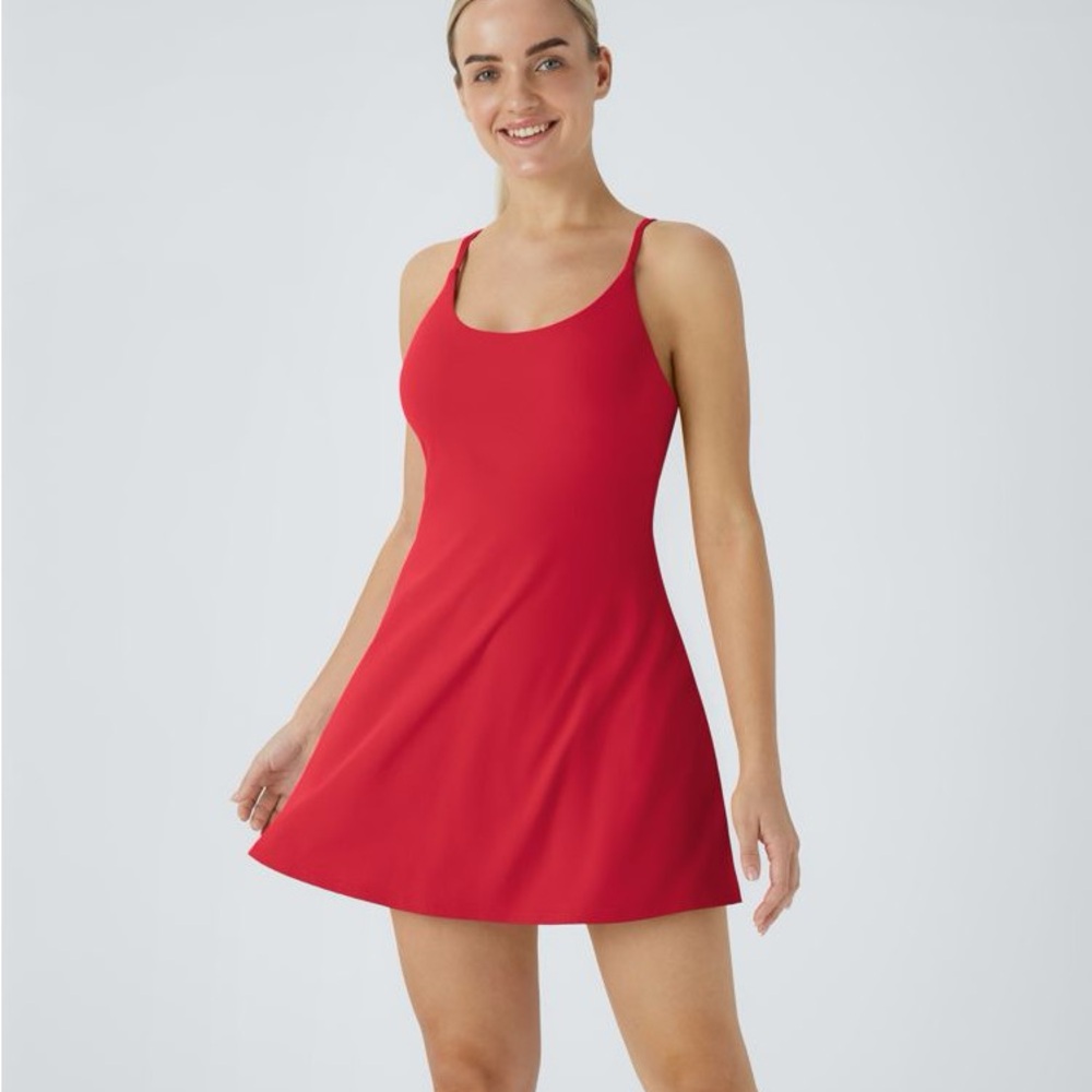 HALARA Red Sleeveless A-Line Dress XS NWT